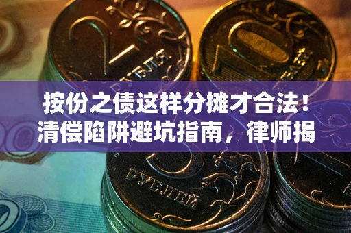北京按份之债这样分摊才合法！清偿陷阱避坑指南，律师揭秘关键条款