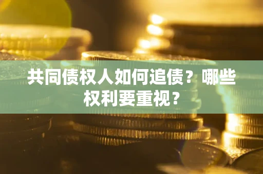 北京共同债权人如何追债？哪些权利要重视？
