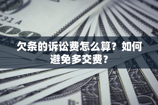 北京欠条的诉讼费怎么算？如何避免多交费？