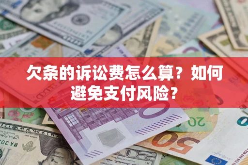 北京欠条的诉讼费怎么算？如何避免支付风险？