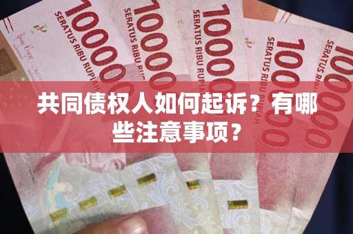 北京共同债权人如何起诉？有哪些注意事项？