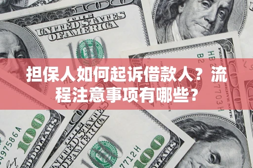 北京担保人如何起诉借款人？流程注意事项有哪些？